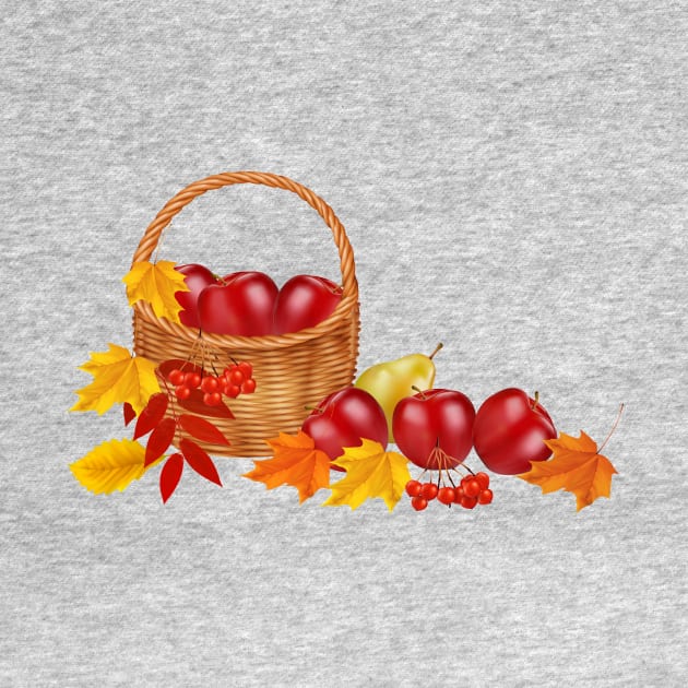 A Basket of Autumn Fruits by designsbycreation